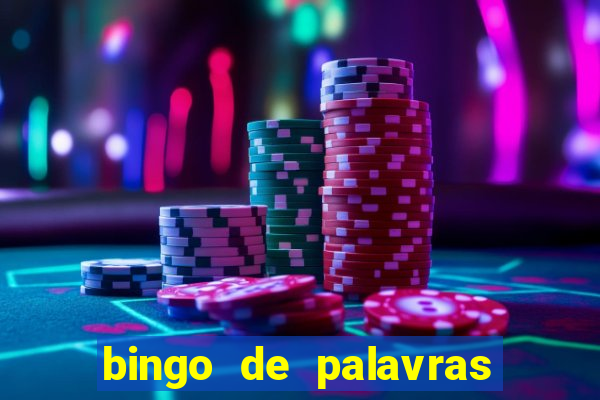 bingo de palavras cha de bebe